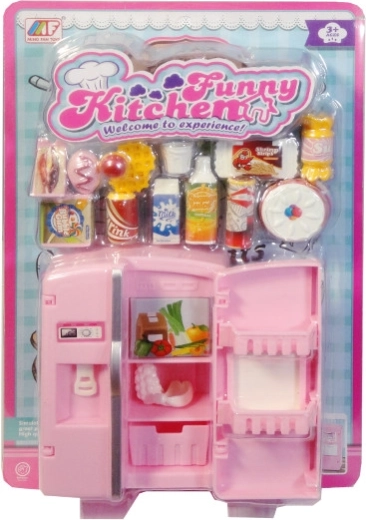 Accesorios para muñecas – nevera con utensilios de cocina