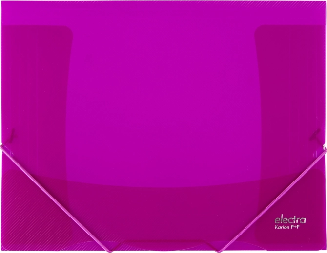 Carpeta con goma Electra rosa A4