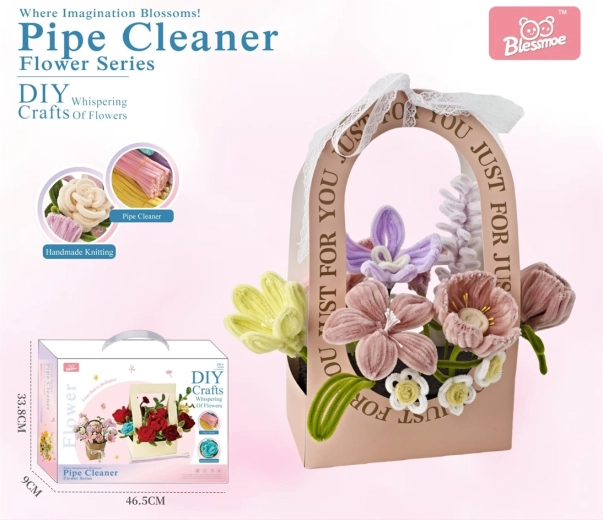 Set creativo DIY para hacer un ramo de flores para niños