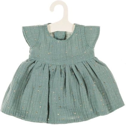 Vestido de muselina para muñeca de 38 cm, menta oscura