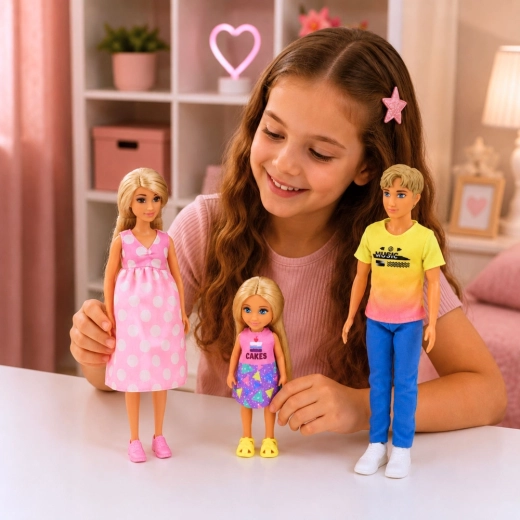 Set familiar de 3 muñecas