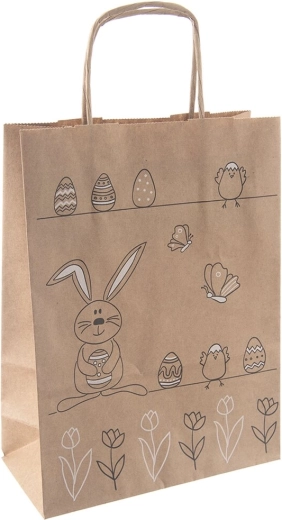 Bolsa de regalo de papel con conejito 18 × 8 × 24 cm