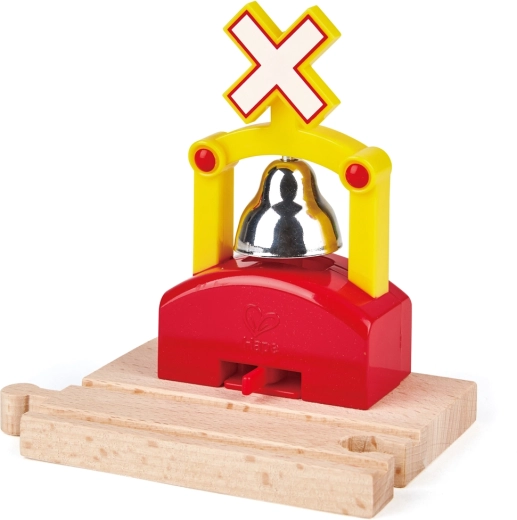 Campana ferroviaria automática Hape para vías de tren de madera
