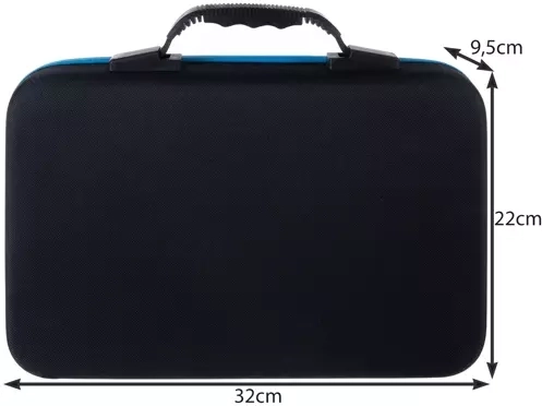 Estuche rígido con asa para un transporte fácil