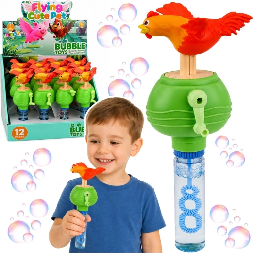 Pompero con pollito de manivela con sonido, 40 ml