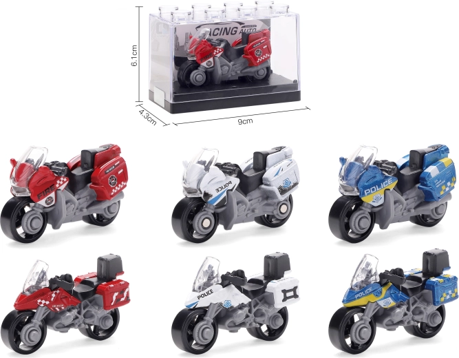 Modelo metálico de motocicleta 1:64 – varios tipos