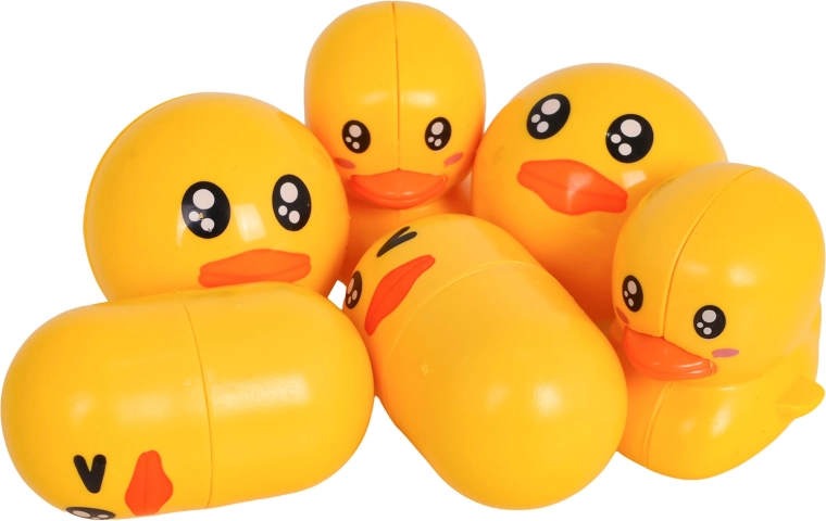 Patitos alegres y bolitas con propulsión por agua