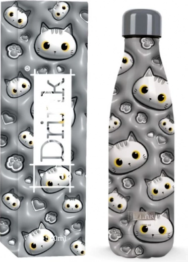 Termo con gato blanco 500 ml