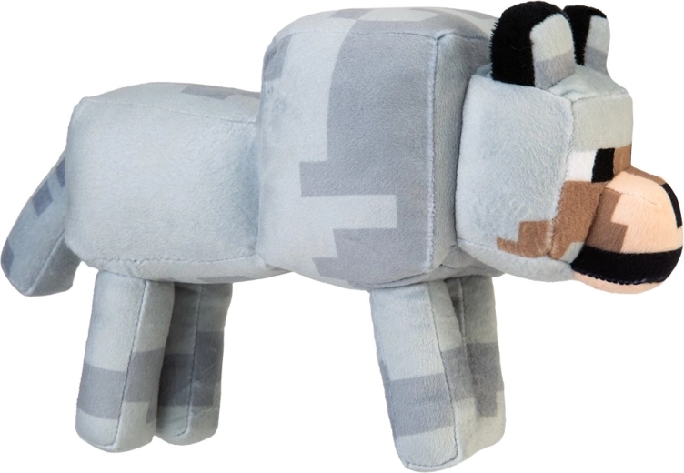 Peluche de lobo de Minecraft 28 cm