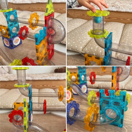 Conexión magnética para construcciones estables