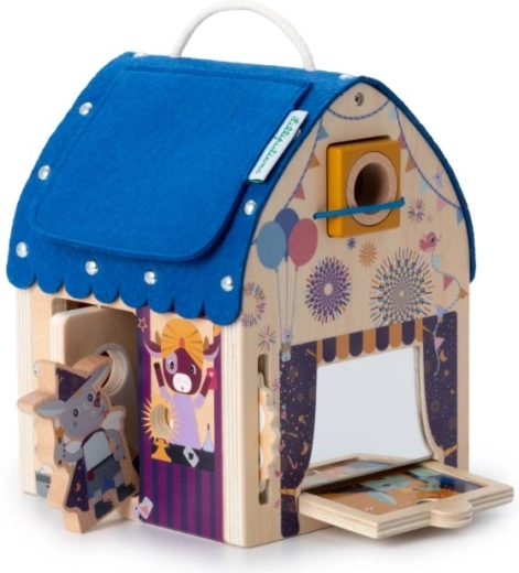Casita de madera Lilliputiens llena de ilusiones ópticas