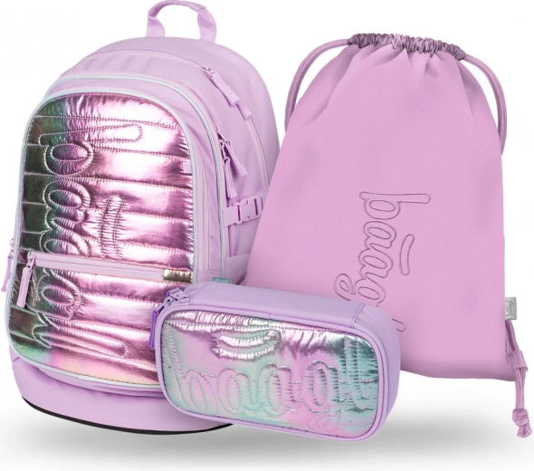 Set Baagl 3: Mochila, Estuche y Bolsa Levander