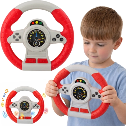 Volante infantil interactivo con luces y sonidos