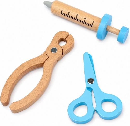 Instrumentos de madera con forma segura