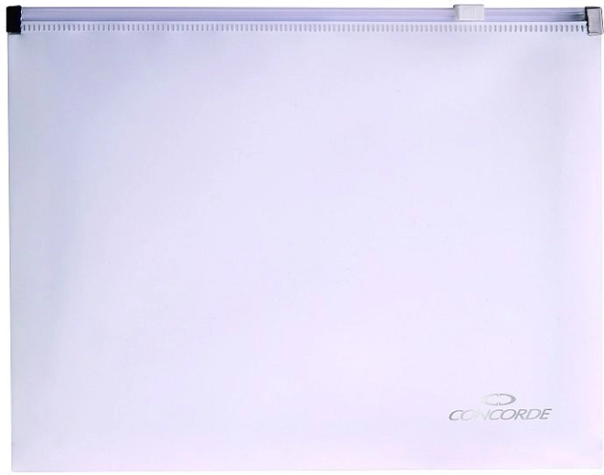 Carpeta portadocumentos con cremallera A5 CONCORDE, blanca
