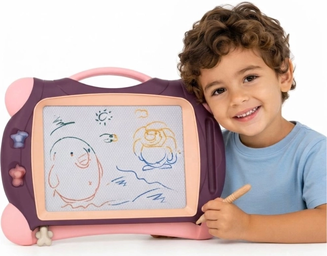 Pizarra magnética de dibujo Woopie con 2 sellos