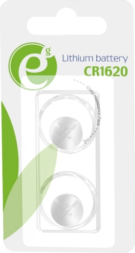 Pila de botón de litio CR1620 3V – paquete de 2 unidades
