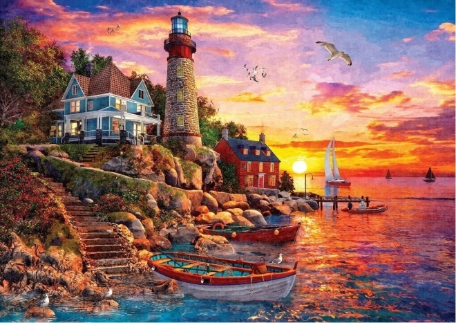Puzzle hermoso atardecer de 2000 piezas