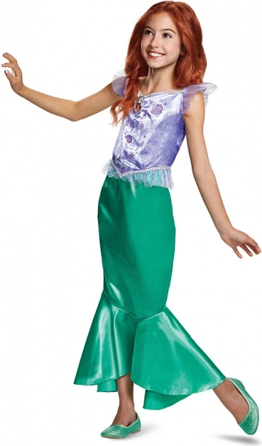Disfraz de Princesa Ariel para niños de 4 a 6 años