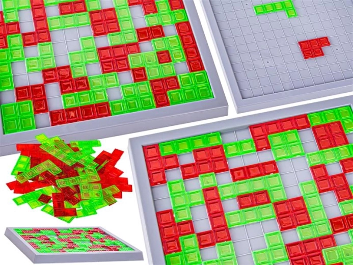 Juego familiar de lógica con dados y tablero de juego