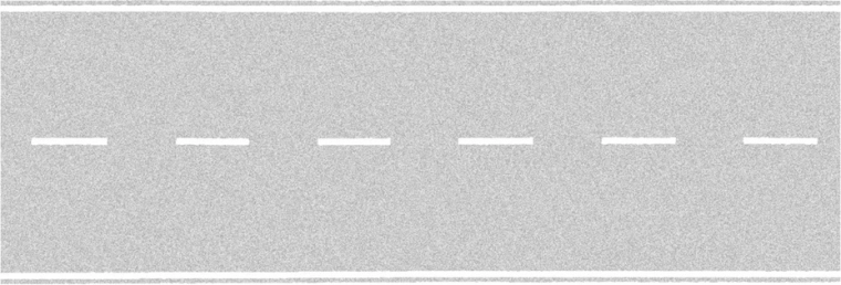Carretera de modelismo autoadhesiva gris 100x8 cm
