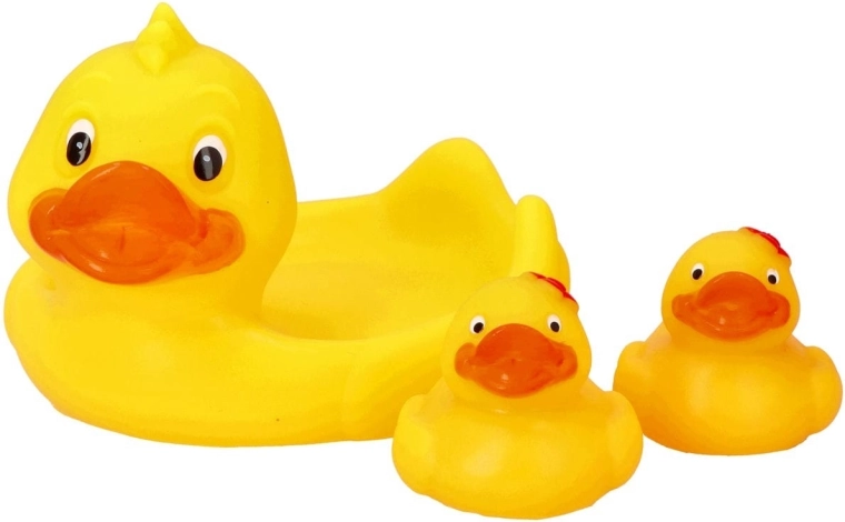 Juguete de baño y jabonera Moms Care, patitos - 3 unidades