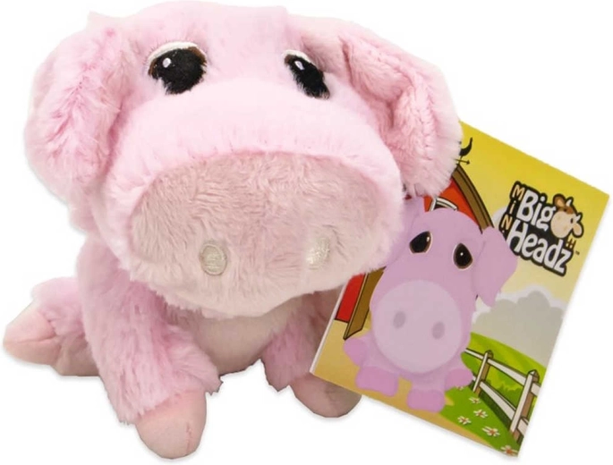 Cerdito de peluche Big Headz 11 cm - 1 pieza