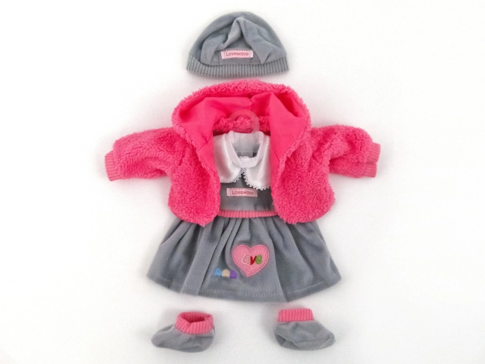 Ropa para muñeca con chaqueta suave