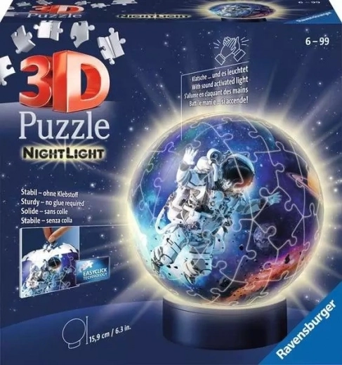 Ravensburger puzzleball 3D luminoso astronauta (72 piezas)