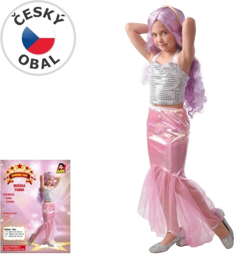 Disfraz de carnaval de sirena para niñas