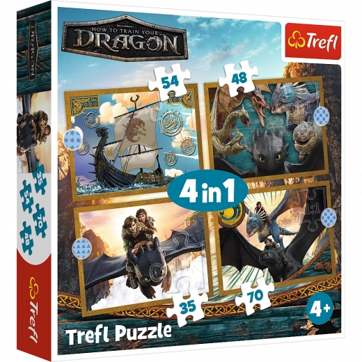 Puzle Días de dragón - 4 en 1