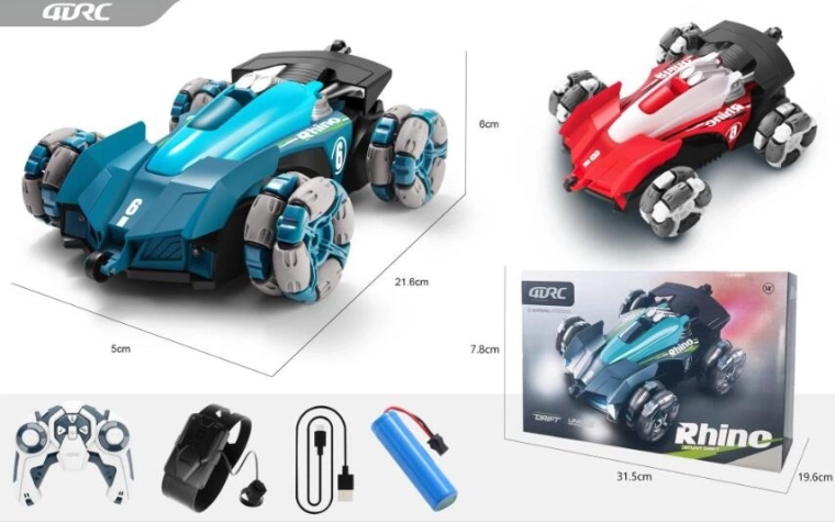 Coche RC acrobático 2.4G con carga USB