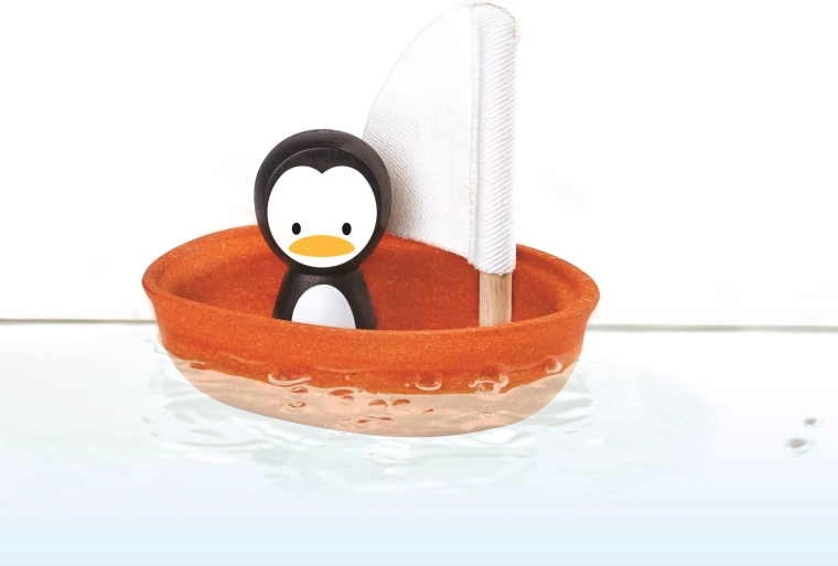 PlanToys velero con pingüino