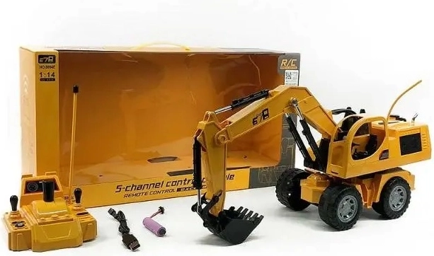 Excavadora con cargadora teledirigida