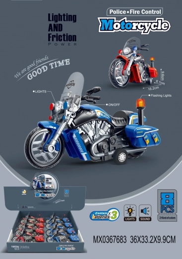 Moto con efectos de luz y sonido