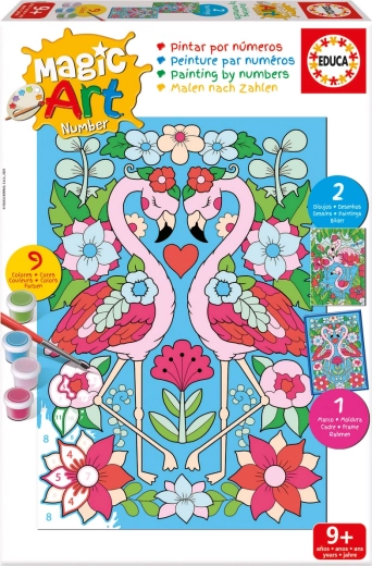 Educa pintura por números – flamencos