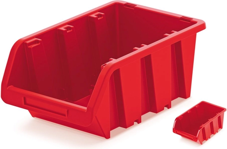 Caja de almacenamiento de plástico TRUCK 115×80×60 mm roja