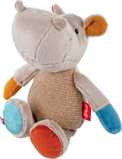 Primer hipopótamo de peluche patchwork 26 cm Sigikid