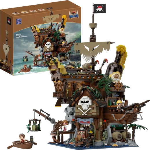 Set de construcción PANTASY Pub pirata con ron – The Pirates Pub