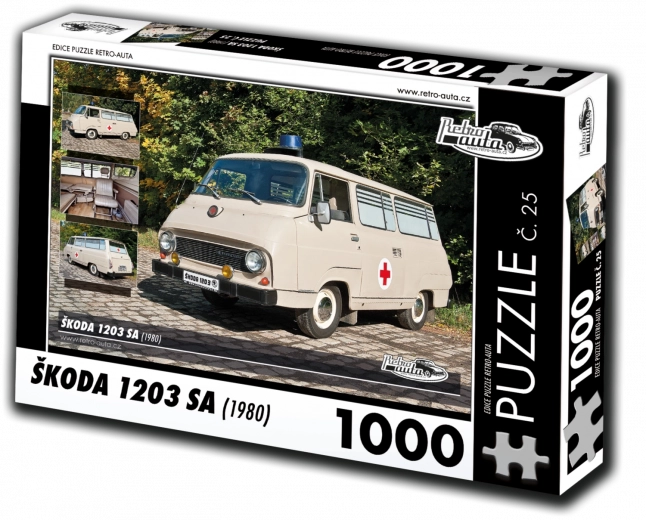 Puzle Retro-Autos Škoda 1203 SA de 1000 piezas