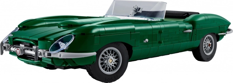 Icónico Jaguar E‑Type como modelo de exhibición