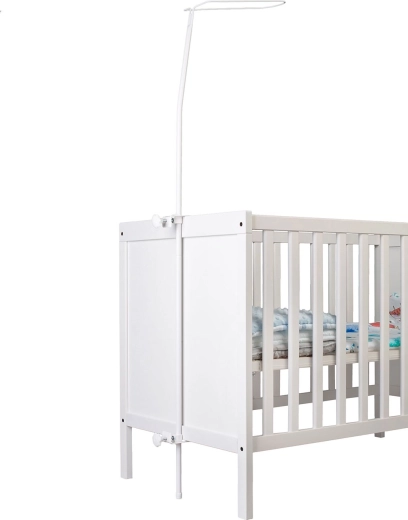 Soporte atornillable para dosel de cuna con abrazaderas ajustables
