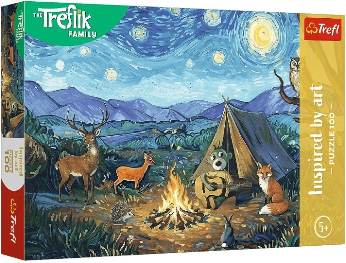Puzzle Trefl Inspired by Art junto al fuego, 100 piezas
