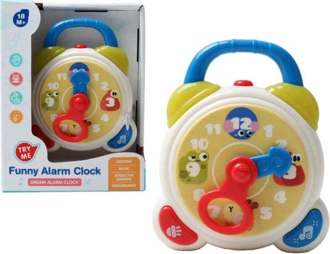 Reloj educativo con efectos de sonido y luz