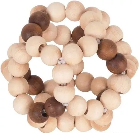 Pelota elástica de madera para la mano Heimess - natural