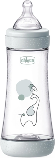 Biberón anticólicos Chicco Perfect5 300 ml, flujo rápido 4m+ - 1 unidad