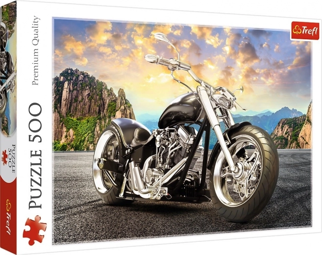 Puzle de 500 piezas – motocicleta negra
