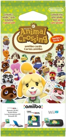 Tarjetas amiibo de Animal Crossing – serie 1 (paquete de 3 tarjetas)