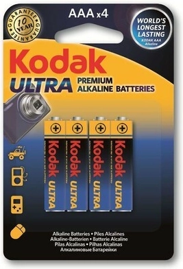 Pilas alcalinas Kodak Ultra Premium AAA 1,5 V, 4 uds