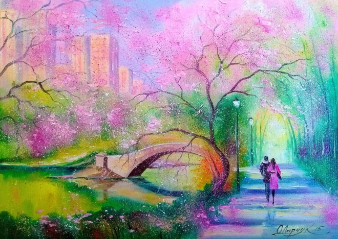 Puzzle Paseo por el parque 1000 piezas ENJOY